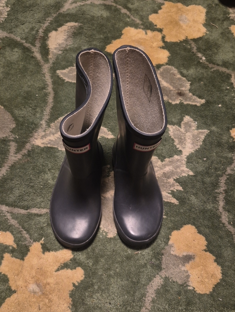 Hunter Women's Matte Black Short Rain Boots
